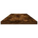 vidaXL 4 db füstös tölgy színű szerelt fa fali polc 100 x 20 x 1,5 cm