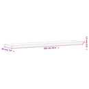 vidaXL 4 db füstös tölgy színű szerelt fa fali polc 100 x 20 x 1,5 cm