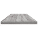 vidaXL 4 db szürke sonoma színű szerelt fa fali polc 100 x 20 x 1,5 cm