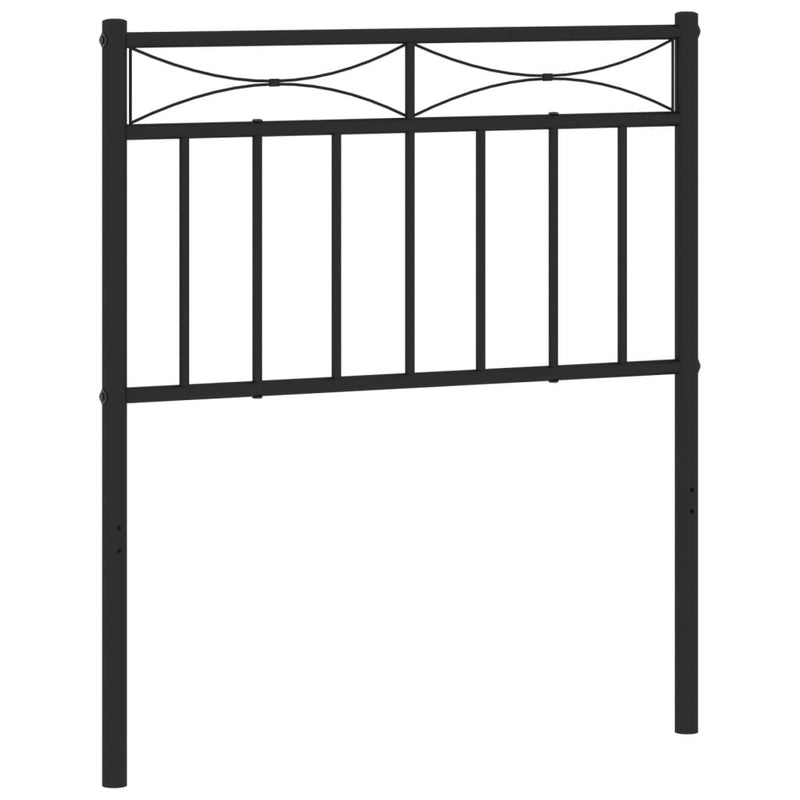 vidaXL fekete fém fejtámla 75 cm