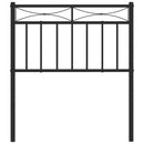 vidaXL fekete fém fejtámla 75 cm