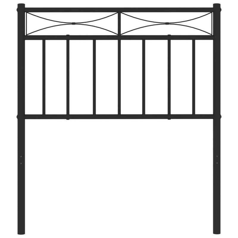 vidaXL fekete fém fejtámla 75 cm