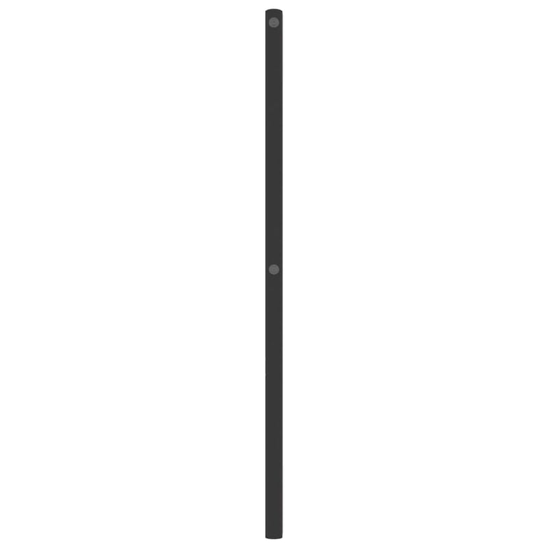 vidaXL fekete fém fejtámla 75 cm