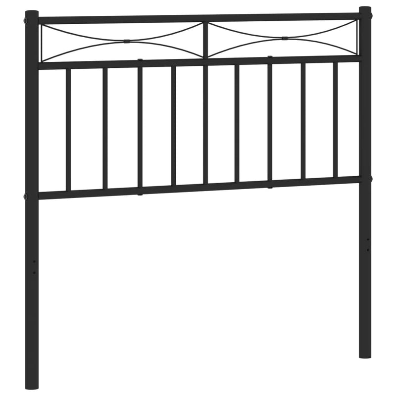 vidaXL fekete fém fejtámla 90 cm
