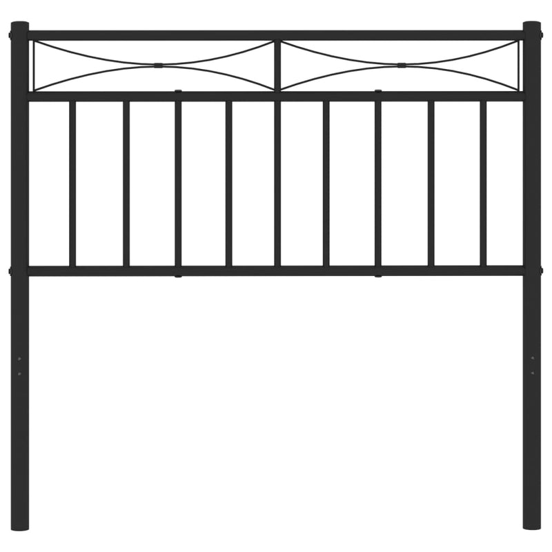 vidaXL fekete fém fejtámla 90 cm
