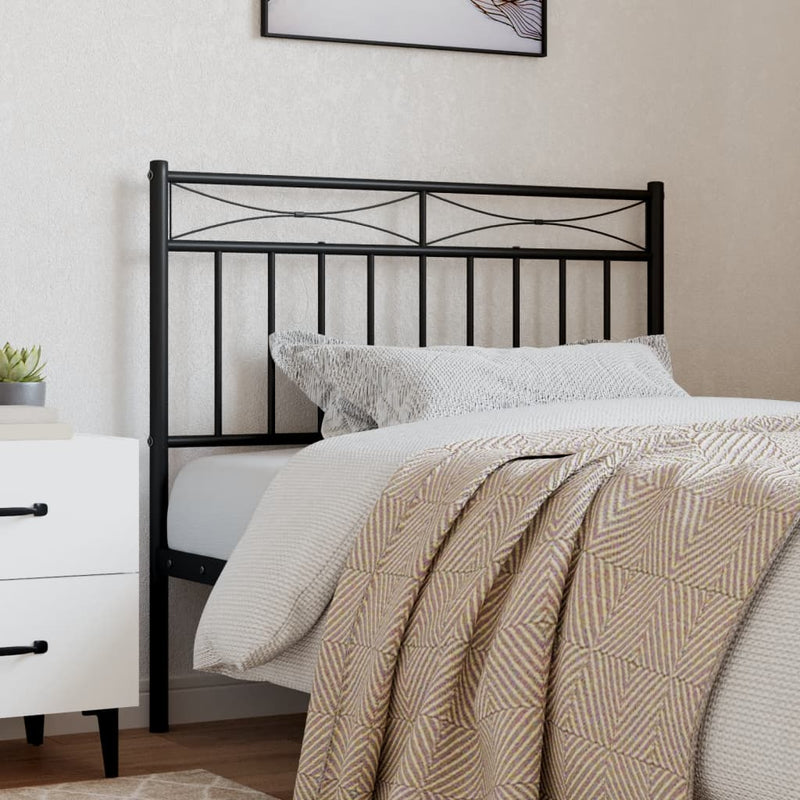 vidaXL fekete fém fejtámla 90 cm