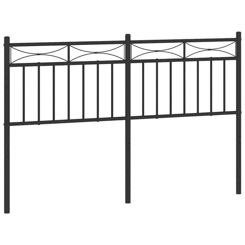 vidaXL fekete fém fejtámla 135 cm