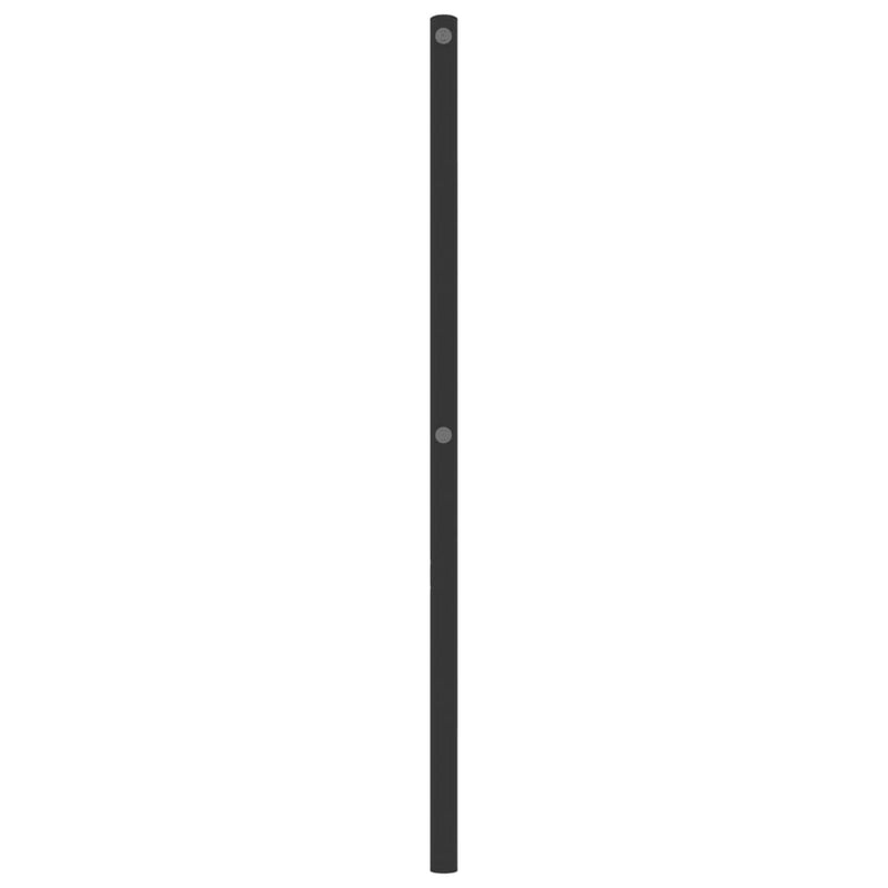 vidaXL fekete fém fejtámla 135 cm