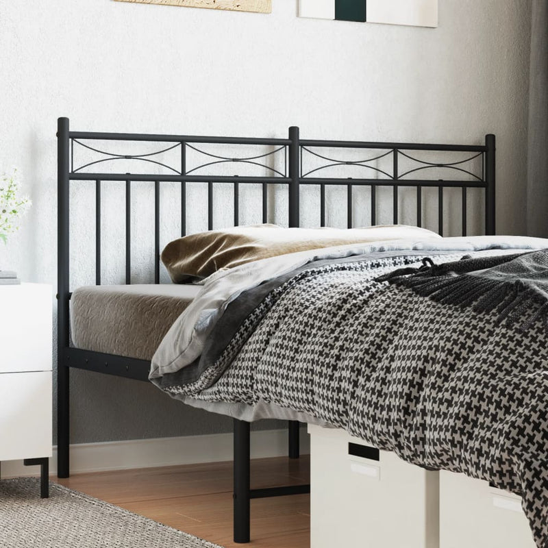 vidaXL fekete fém fejtámla 135 cm
