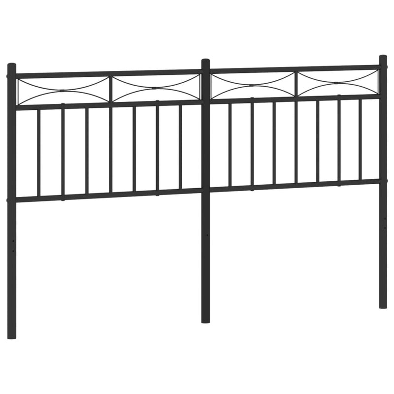 vidaXL fekete fém fejtámla 140 cm