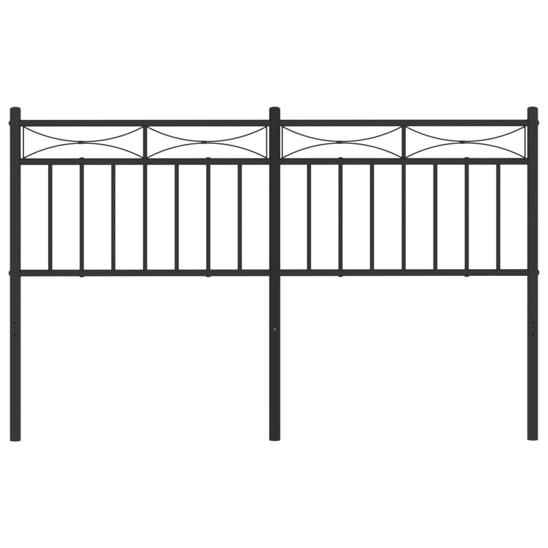 vidaXL fekete fém fejtámla 140 cm