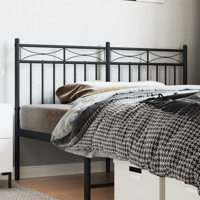 vidaXL fekete fém fejtámla 140 cm