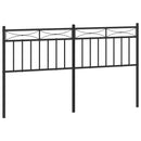 vidaXL fekete fém csere fejtámla 150 cm