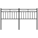 vidaXL fekete fém csere fejtámla 150 cm