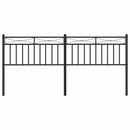 vidaXL fekete fém csere fejtámla 180 cm