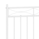 vidaXL fehér fém csere fejtámla 135 cm