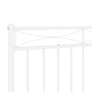 vidaXL fehér fém csere fejtámla 180 cm