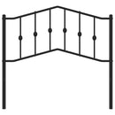 vidaXL fekete fém csere fejtámla 100 cm