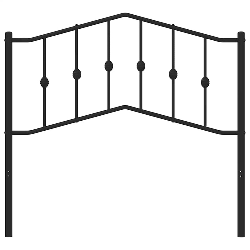 vidaXL fekete fém fejtámla 100 cm