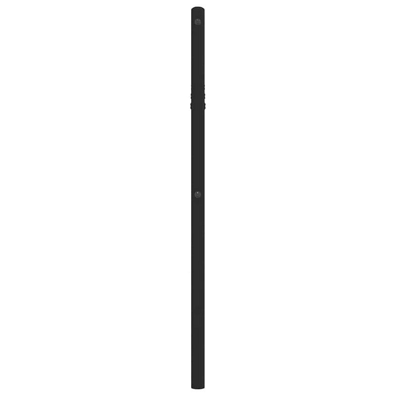 vidaXL fekete fém fejtámla 100 cm
