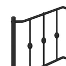 vidaXL fekete fém csere fejtámla 107 cm
