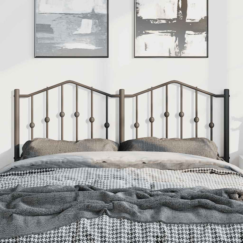 vidaXL fekete fém fejtámla 135 cm