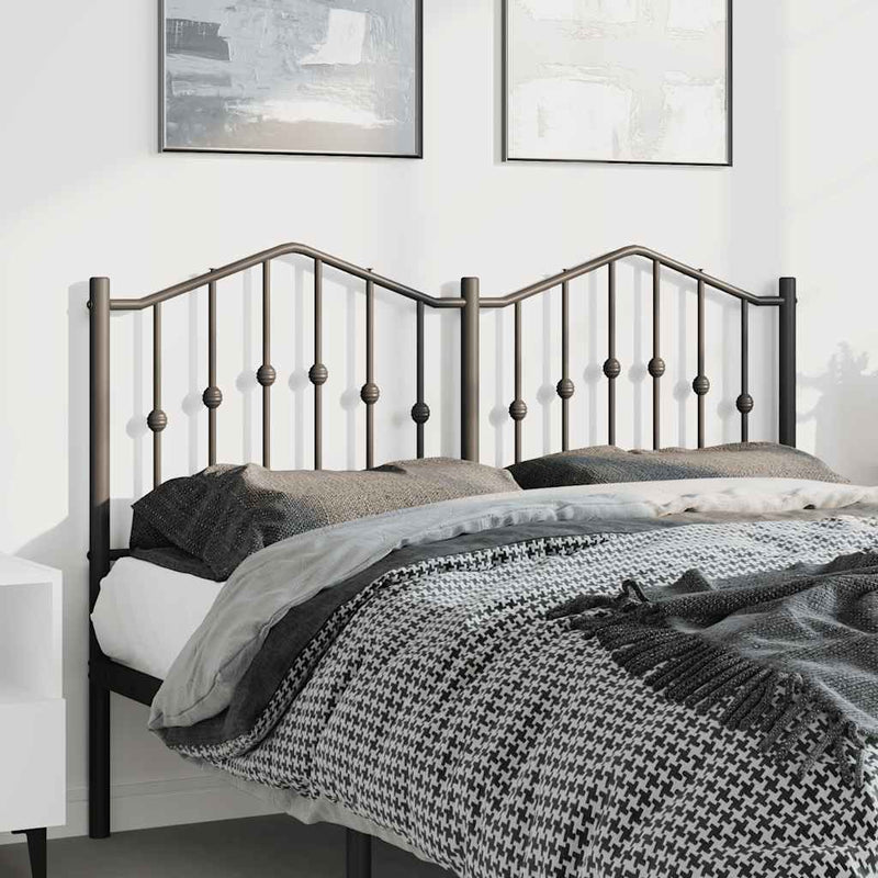 vidaXL fekete fém fejtámla 135 cm