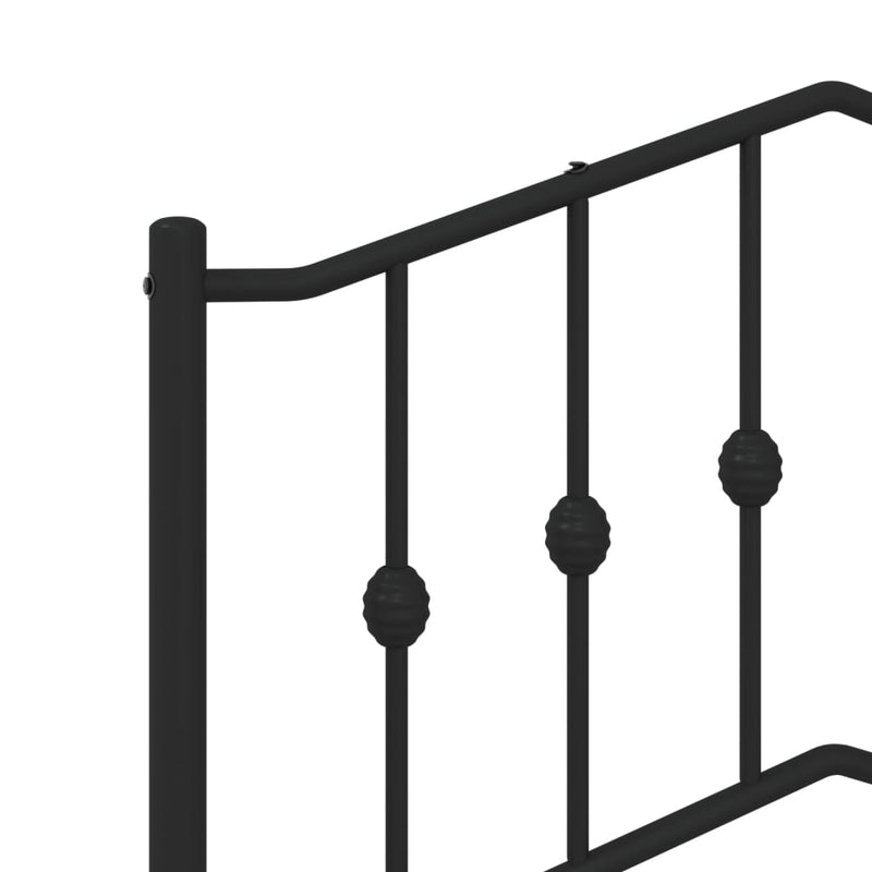 vidaXL fekete fém fejtámla 160 cm