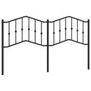 vidaXL fekete fém csere fejtámla 180 cm