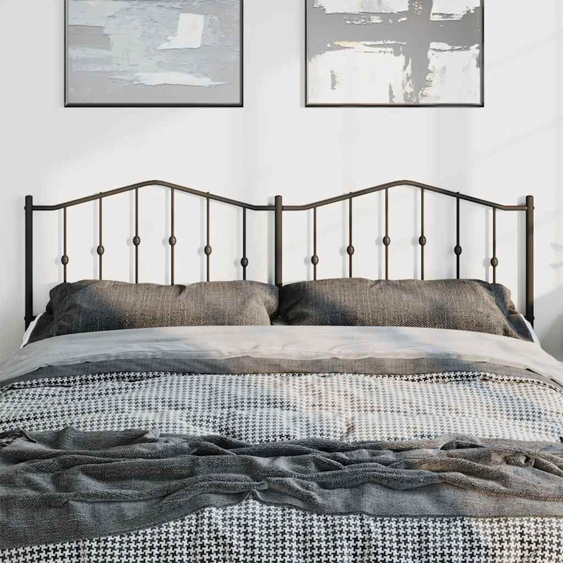 vidaXL fekete fém fejtámla 193 cm