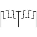 vidaXL fekete fém csere fejtámla 200 cm