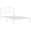 vidaXL fehér fém ágykeret fejtámlával 107x203 cm