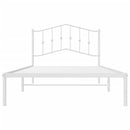 vidaXL fehér fém ágykeret fejtámlával 107x203 cm