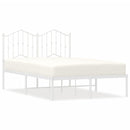 vidaXL fehér fém ágykeret fejtámlával 120x190 cm