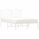 vidaXL fehér fém ágykeret fejtámlával 120x190 cm