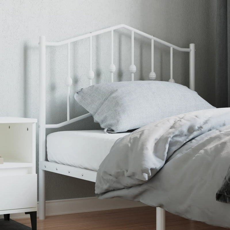 vidaXL fehér fém fejtámla 90 cm