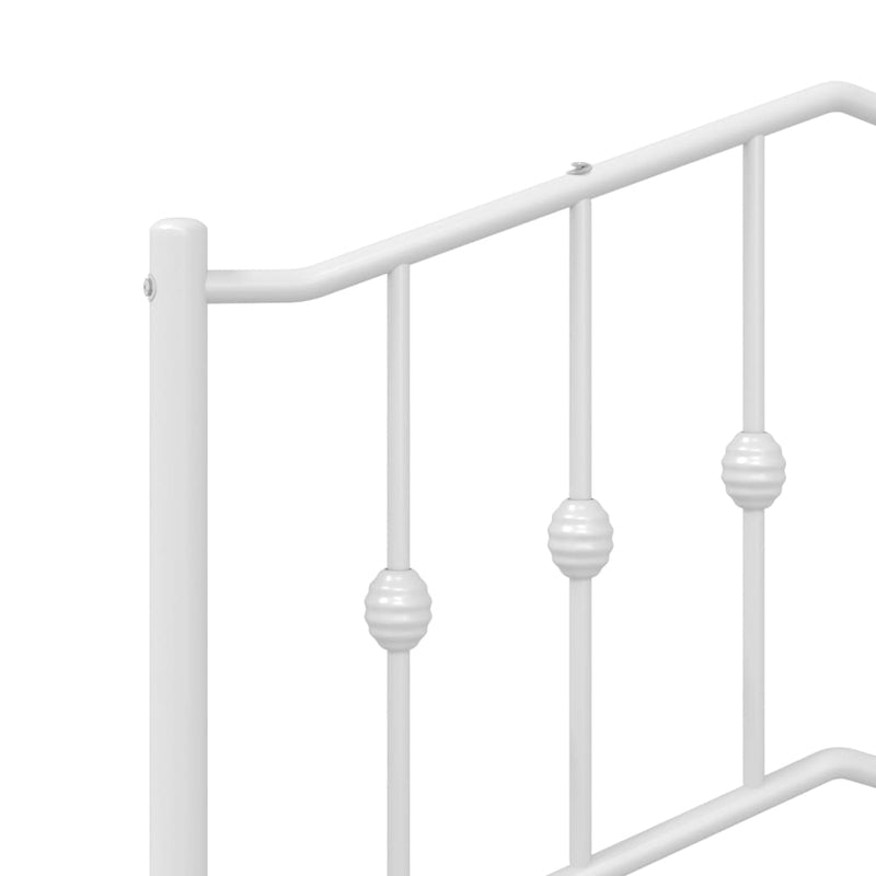vidaXL fehér fém fejtámla 120 cm