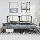 vidaXL fekete fém ágykeret fejtámlával 183 x 213 cm