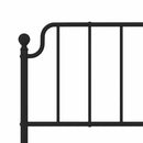vidaXL fekete fém ágykeret fejtámlával 183 x 213 cm