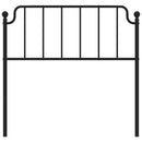 vidaXL fekete fém csere fejtámla 100 cm