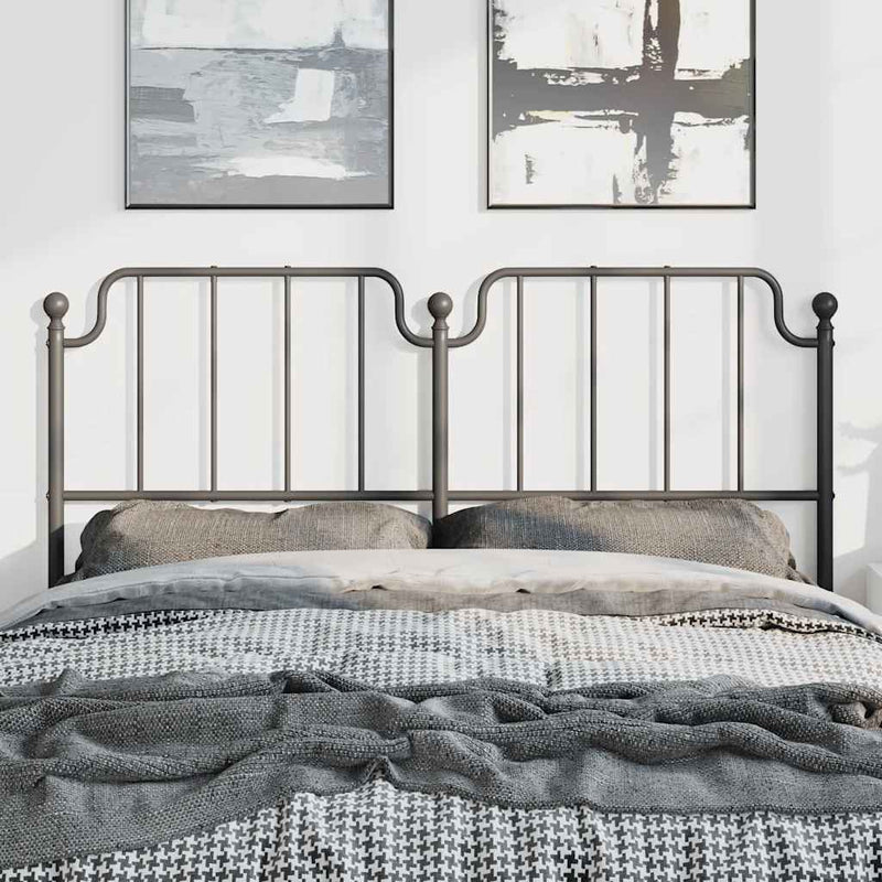 vidaXL fekete fém fejtámla 150 cm