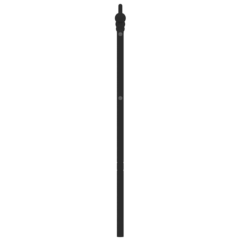 vidaXL fekete fém fejtámla 150 cm