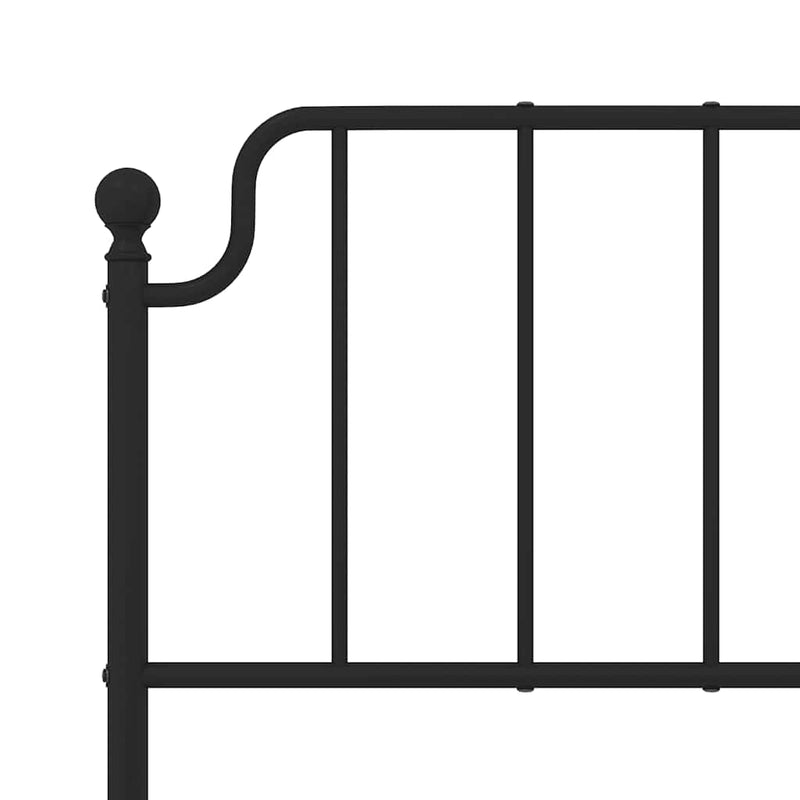 vidaXL fekete fém fejtámla 150 cm