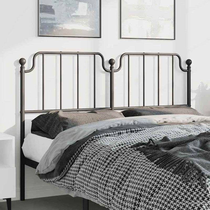 vidaXL fekete fém fejtámla 150 cm
