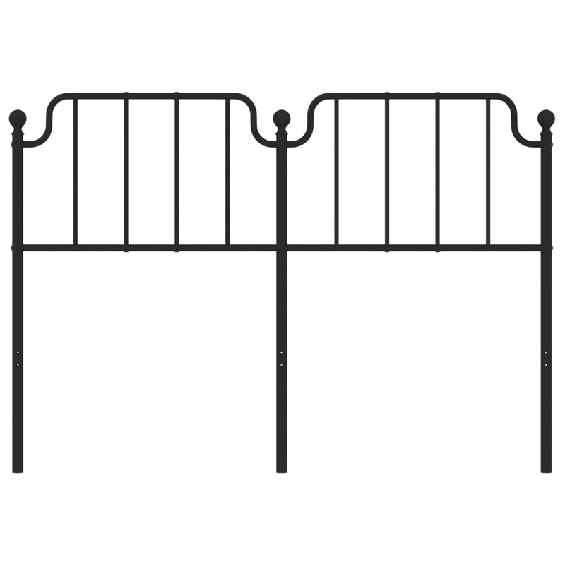 vidaXL fekete fém fejtámla 160 cm
