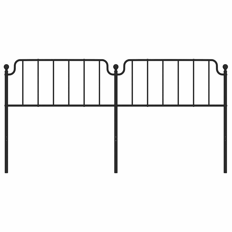 vidaXL fekete fém fejtámla 193 cm