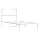 vidaXL fehér fém ágykeret fejtámlával 90x200 cm