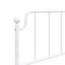 vidaXL fehér fém ágykeret fej- és lábtámlával 107 x 203 cm