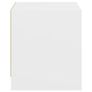 vidaXL 2 db fehér éjjeliszekrény üveg ajtóval 35 x 37 x 42 cm