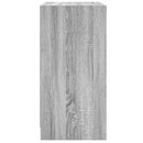 vidaXL szürke sonoma színű kisszekrény üvegajtókkal 68 x 37 x 75,5 cm